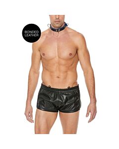 Collier de bondage bleu de luxe