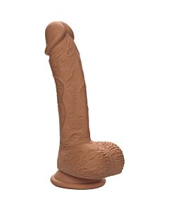 Silicone Double 21,5cm Marron