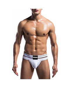 Fétiche classique large jockstrap blanc