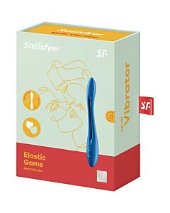 Satisfyer Elastic Game - Vibromasseur multifonction bleu foncé
