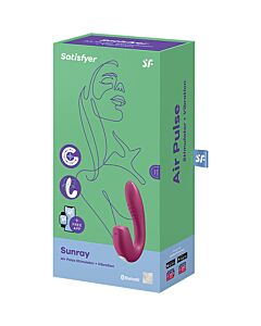 Satisfyer Sunray Stimulateur et Vibromasseur App Rouge - Sex Shop