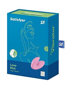 Satisfyer Love Riot Vibromasseur Doigt Rose - Puissant et Polyvalent