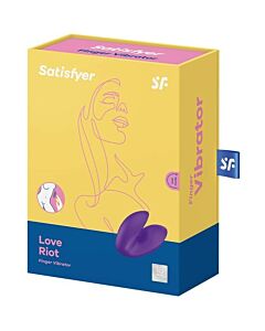 Satisfyer Love Riot Vibromasseur de Doigt Violet - Puissant et Polyvalent