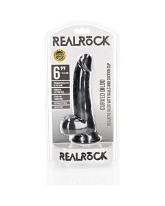 RealRock - Pénis Réaliste Courbé avec Ventouse - 6''/15,5 cm