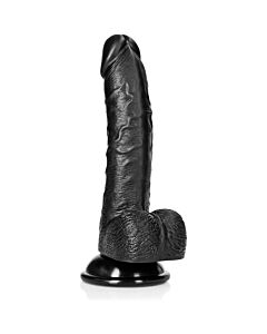 RealRock - Pénis Réaliste Courbé avec Testicules et Ventouse - 7''/18 cm