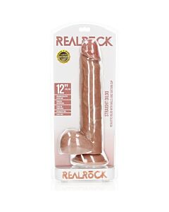 RealRock - Pénis Réaliste avec Testicules et Ventouse - 12''/ 30,5 cm