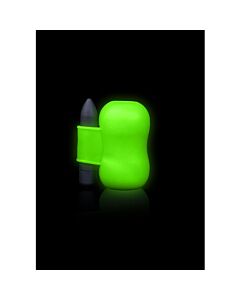 Aïe ! Masturbateur avec Vibromasseur Fluorescent - Glow in the Dark