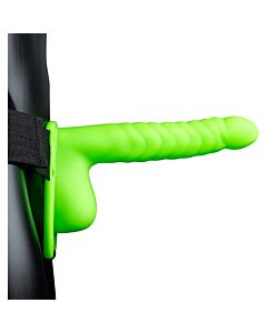 Ouch-Strap-On Creux avec Testicules - Brille dans le Noir