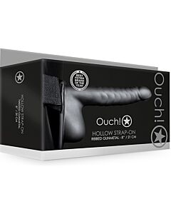 Ouch-Correa Creuse avec Testicules Métallisés 8'' - Nouveau design!