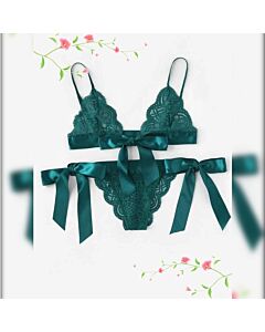 Ensemble de Lingerie Charme Vert