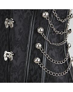 Corsage Odile Noir PVC 6XL