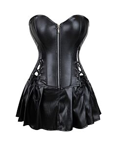 Corset Noir Acier - Taille S