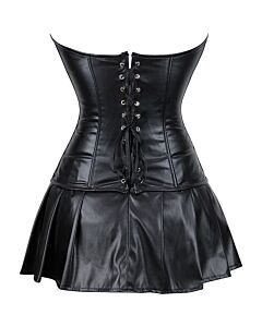 Corset Noir Acier - Taille S