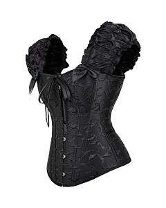 Corset anges noir - Taille 2XL - Sex Shop