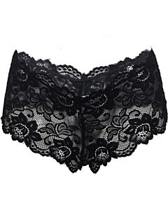 Dentelle florale noire
