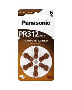 Pack Énergie Vitale PR312 - 6 Piles Panasonic