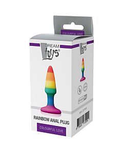 Mini Plug Anal Arc-en-ciel Lovebow