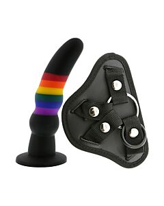 Dildo ceinture Arc-en-ciel