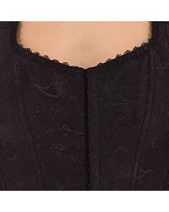 Corset Métallique Noir Séductrice Nocturne