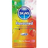 Pack de préservatifs SKINS multi-saveurs - 8 unités