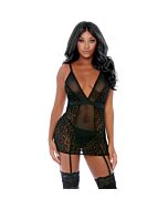 Feline Feisty Cheetah Cup Body Negro
