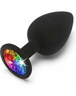 Rainbow Booty Jewel Grande - Negro