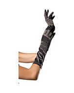 Leg avenue brillant gants noirs