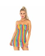 Leg tube tube robe multicolore taille unique