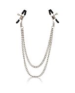 Pinces à seins avec double chaîne