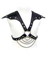 corps et les épaules en métal cuir