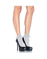 Leg avenue chaussettes blanches avec roue décorative