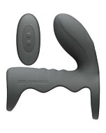 Optimale funda para el pene con plug y vibración - gris