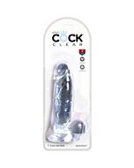 King cock - dildo realista , transparente -15,2 cm