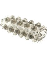 Couverture de Super extensible pour pénis bleu texturé