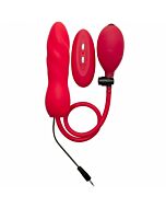 Ouch rouge silicone vibrateur gonflable pénis de 14 cm