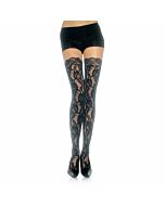 Collants Avenue en Dentelle Florale