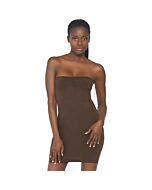 Robe en microfibre opaque - beige