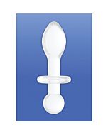 Rocker  plug de cristal - blanco