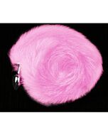 Bouchon argenté avec queue - rose