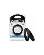 Xact-fit pack de 2 anillos de silicona 15,2cm - negro
