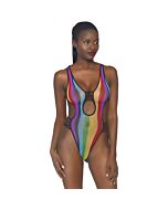 Body débardeur rouge - arc-en-ciel