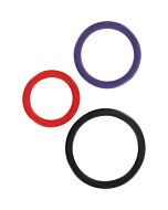 anneaux triples multicolore