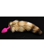 Bouchon silicone rose avec colle - S