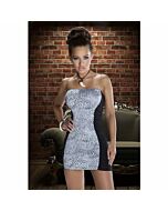Robe bustier léopard grise Avanua Gris