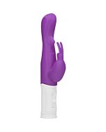 Vibrador rampante conejito con rotación - morado