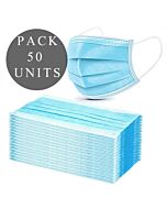 Masques hygiéniques 3 couches couvrent -19- 50 unités