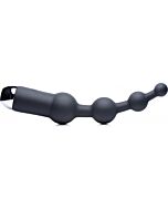 10x bolas anales silicona con vibrador - negro