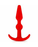 Sourire plug anal rouge 35 "