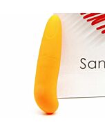 mini vibromasseur Saninex excitant multiples femme orange