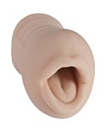 Gorge profonde bouche masturbateur